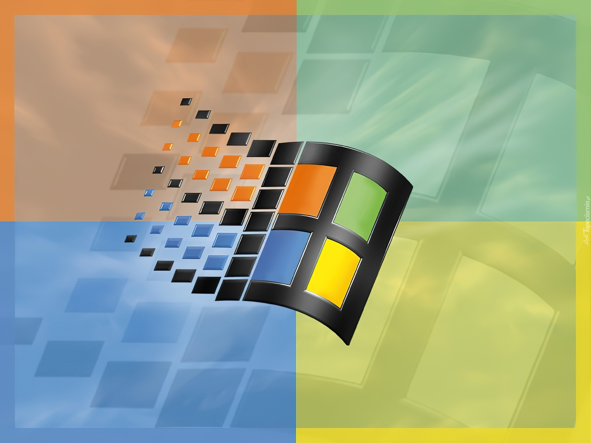 Windows 98, Kolory, Logo