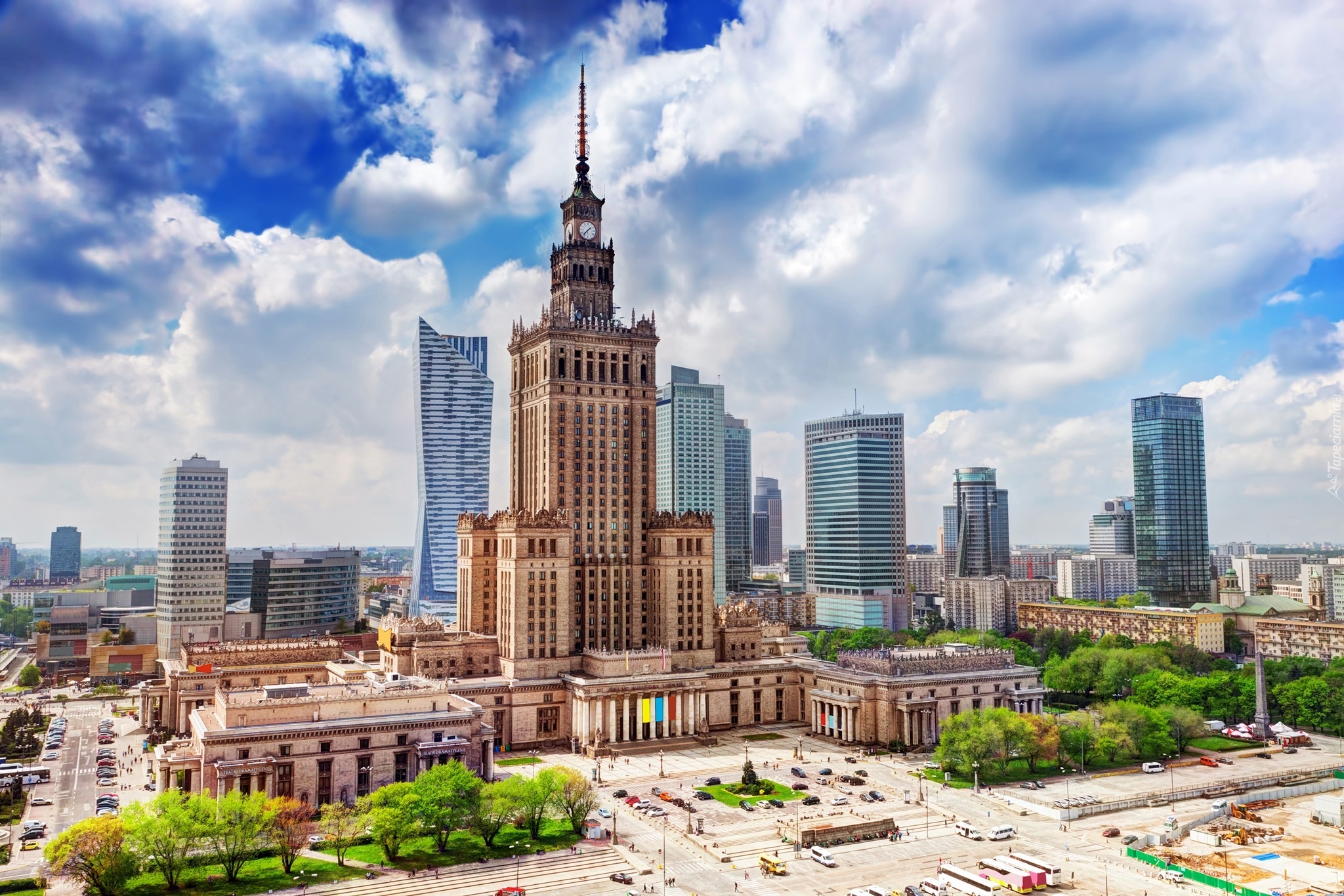 Pałac Kultury, Warszawa, Polska, HDR